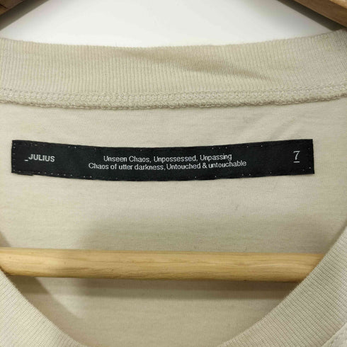 ユリウス JULIUS 25AW COTTON MODAL JERSEY T-SHIRT メンズ JPN:2